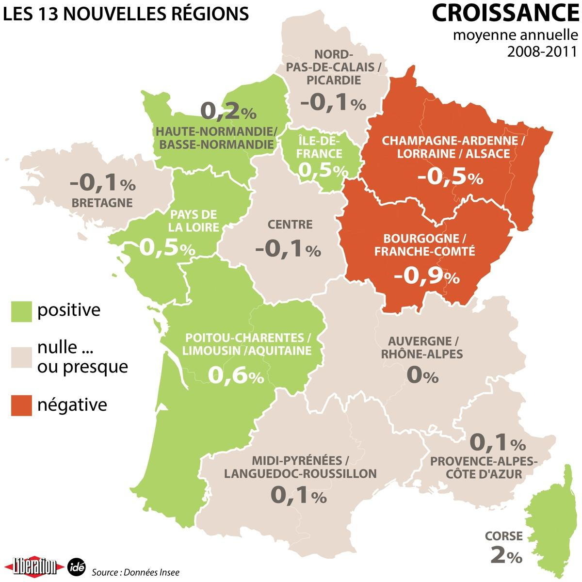 Florent Latrive On Twitter: &amp;quot;Pib, Superficie, Nombre De pour La France Mã©Tropolitaine Has Thirteen Regions. 