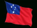 Fluttering Flag. Illustration Of Flag Of Samoa dedans Flutter_Svg Click Regions