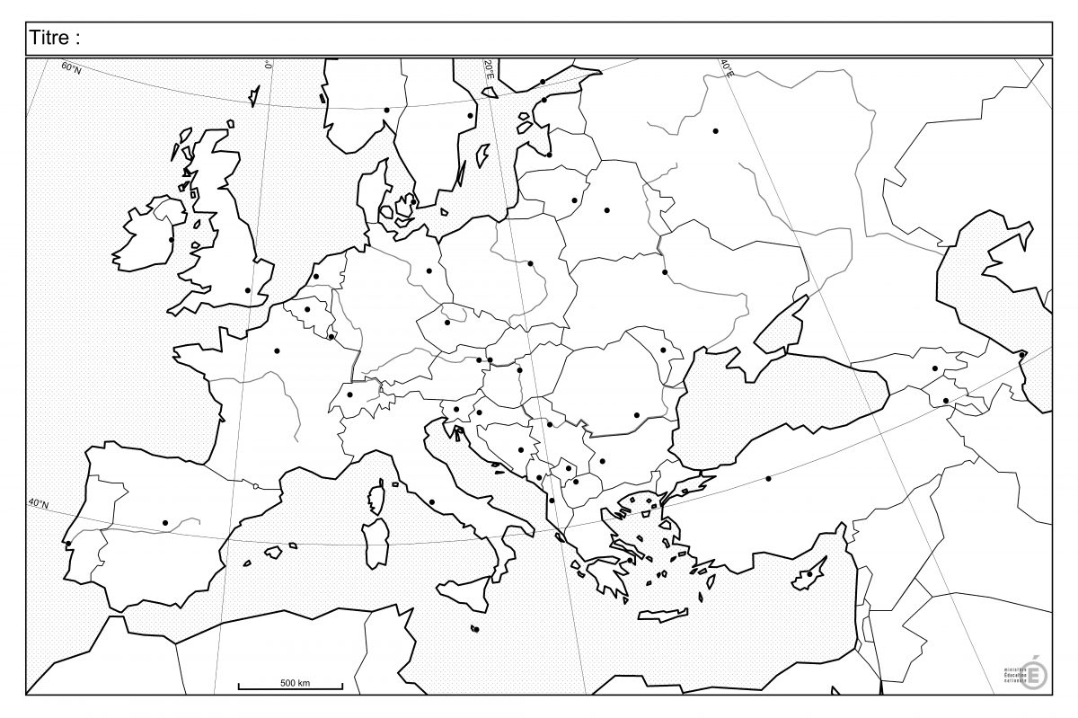 Fonds De Carte - Histoire-Géographie - Éduscol À Carte serapportantà Cqrte De L&amp;#039;Europe Vierge 