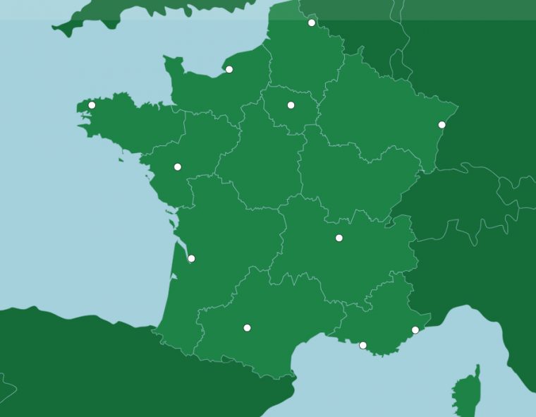 França: Cidades – Jogo De Mapa concernant Carte De De France Dã©Taillã©E