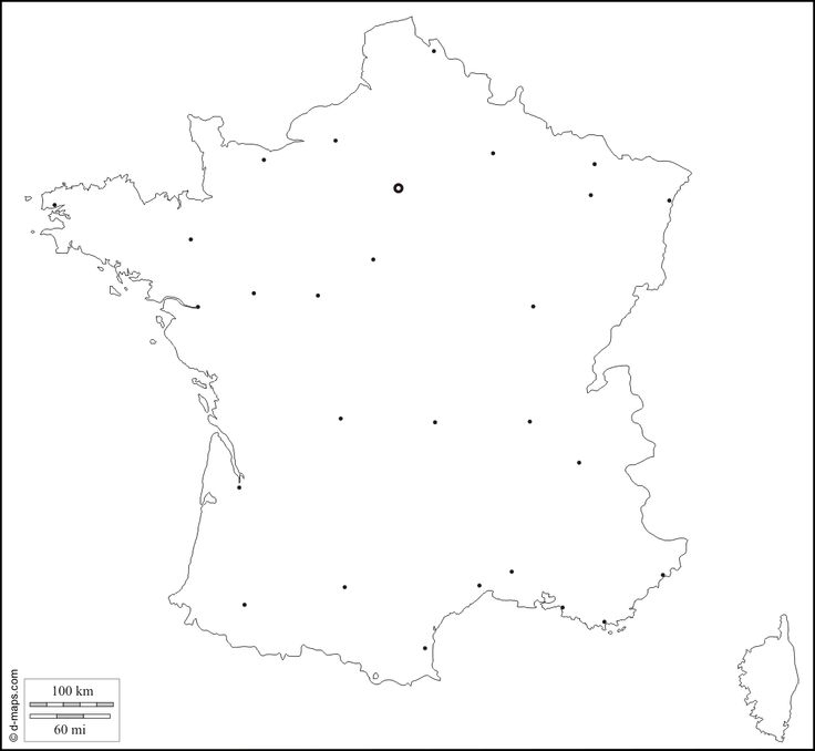 France: Carte Géographique Gratuite, Carte Géographique destiné Fond De Carte De France Par Region Vierge 