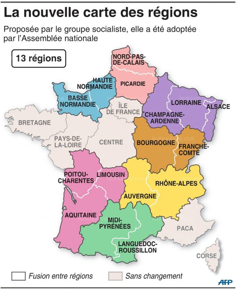 Francemonde  Les Présidents De Région Dans Le Brouillard tout La Nouvelle Carte Des Regions Expleque