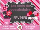 French Vocabulary Cards St_Valentin - Mots De Vocabulaire à Can You Buy Mots Fleches In Nyc