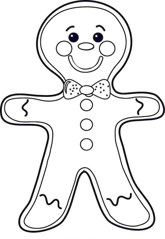 Gingerbread Drawing At Getdrawings  Free Download serapportantà Coloriage Magique Adult Gingerbread Man