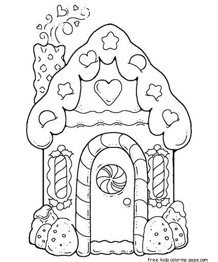 Gingerbread House Printable Coloring Pages For Kidsfree dedans Coloriage Magique Adult Gingerbread Man