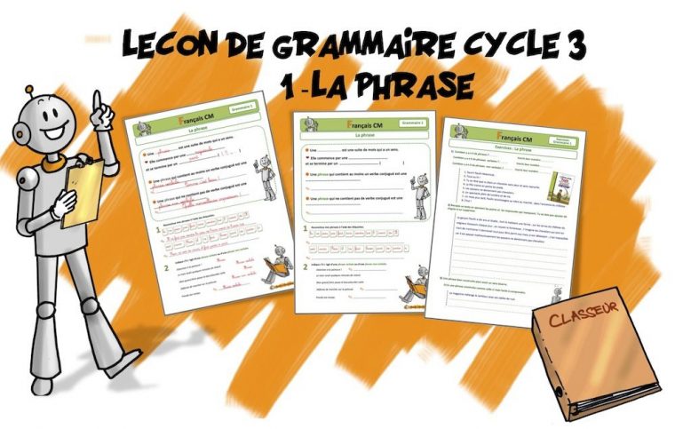 Grammaire Cycle 3 – La Phrase  Grammaire, Grammaire Ce2 avec Tangram Ce2 Bout De Gomme