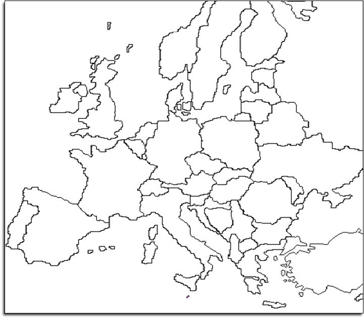 Grande Carte De L&amp;#039;Europe À Colorier Et À Compléter  Carte dedans Fond De Carte Europe 