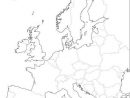 Grande Carte D'Europe Vierge Et Blanche À Compléter  Mapa dedans Carte Vierge Europe