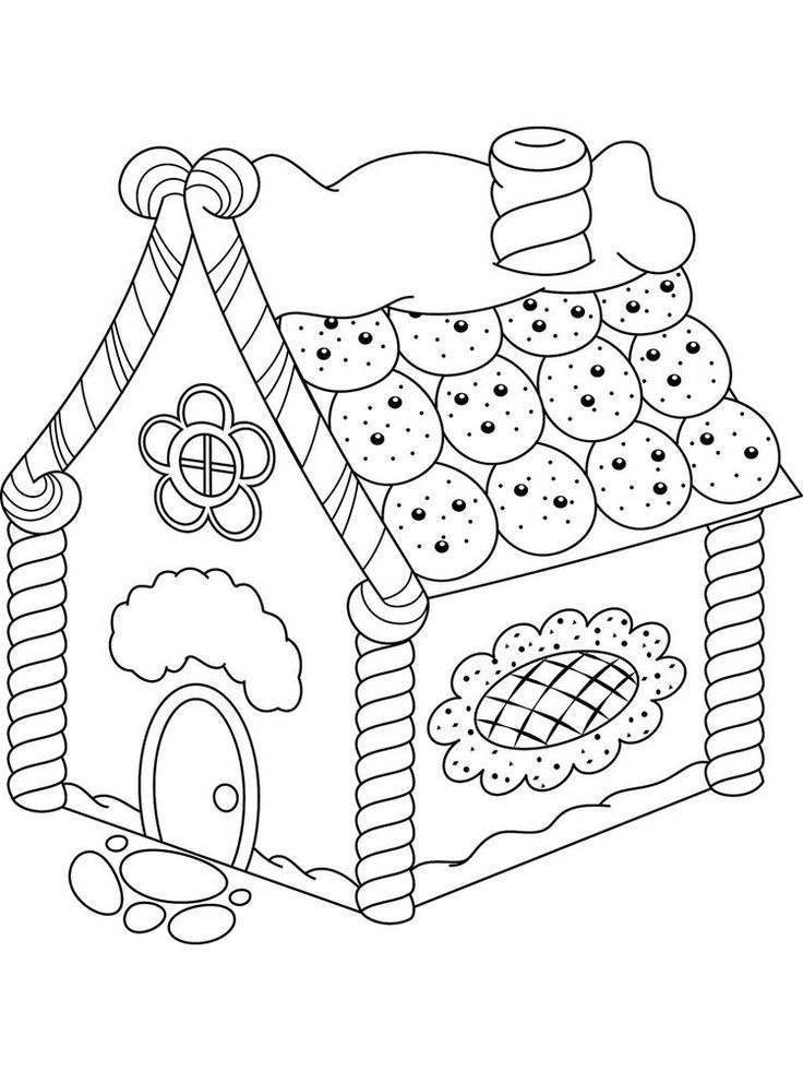 House Coloring Pages For Toddlers. Below Is A Collection destiné Coloriage Magique Adult Gingerbread Man
