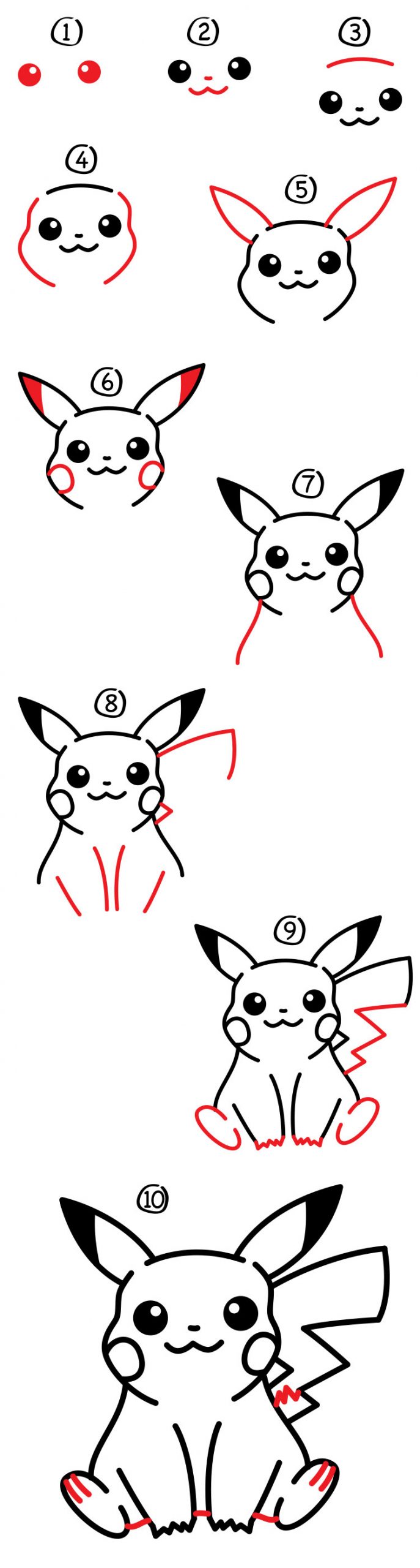 How To Draw Pikachu - Art For Kids Hub encequiconcerne Dessin Pikachu Facile 