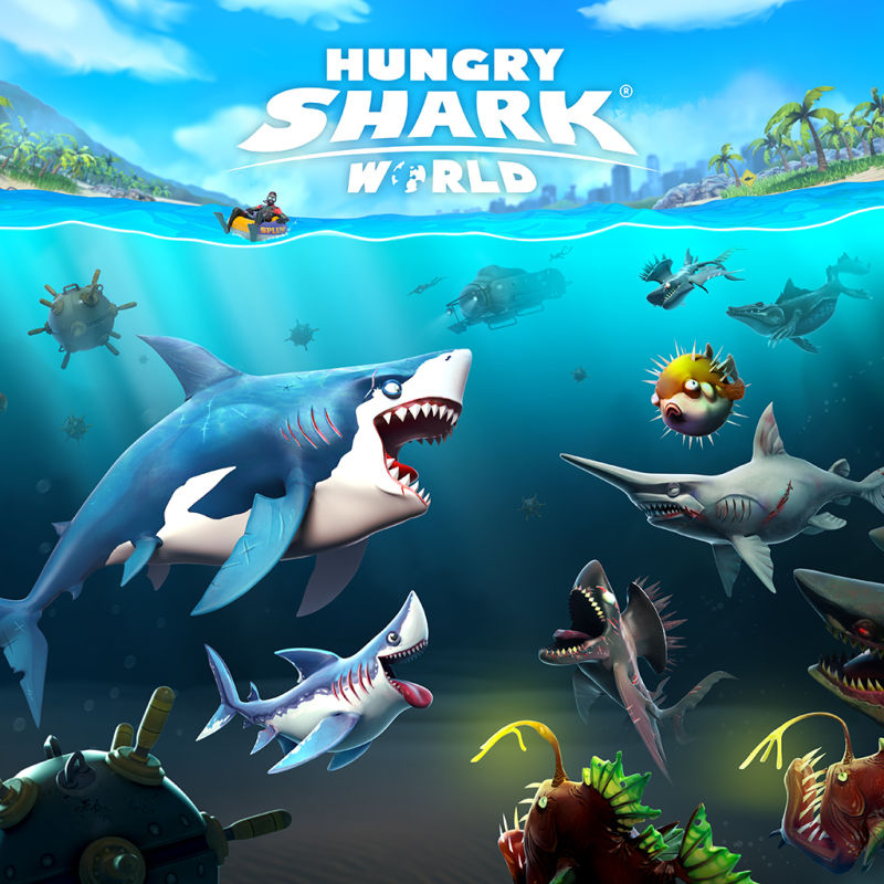 Hungry Shark: World (2016) Box Cover Art - Mobygames concernant Forum Blabla Hungry Shark 