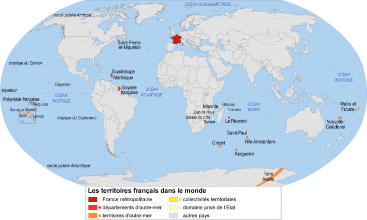 Image Frc07 - Les Dom-Tom : La France Du Lointain encequiconcerne La France D&amp;#039;Outre Mer Carte 