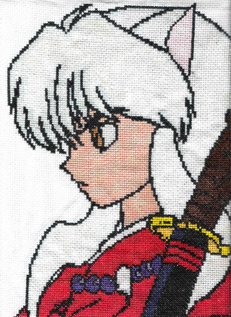 Inuyasha  Anime Cross Stitch, Beaded Cross Stitch, Cross à Pixel Art Stitch De Noã«L