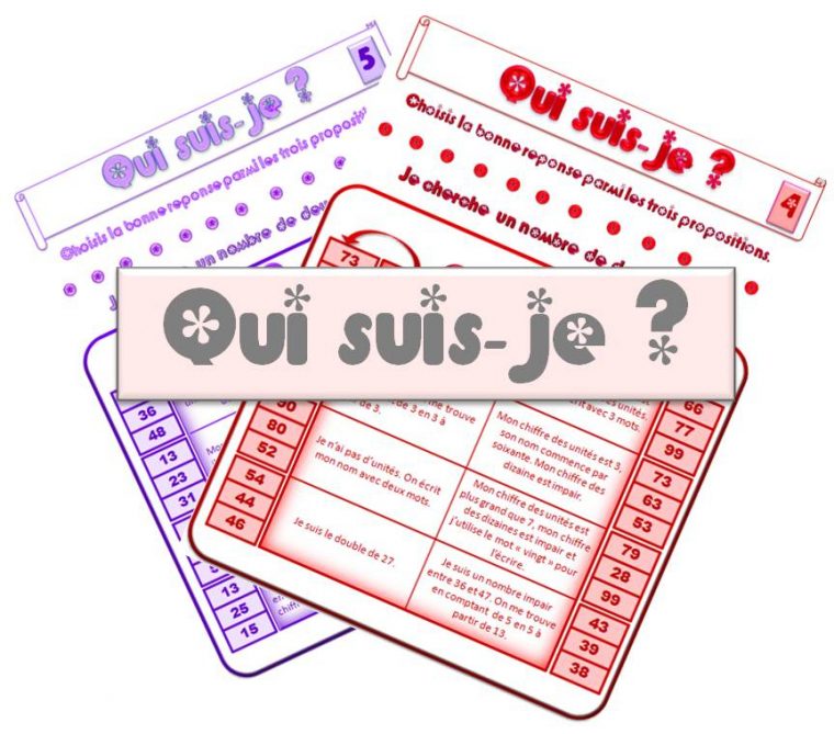 Ipotâme .Tâme: Ce1 : Jeu Nombres À 2 Chiffres, Devinettes. à Reponse Du Jeu Bibliofix