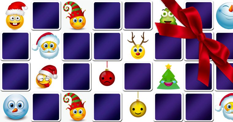 Jeu De Memory Adulte – Emoji De Noël – En Ligne Et Gratuit pour Jeux En Ligne Enfant Gratuit-Primanyc.com