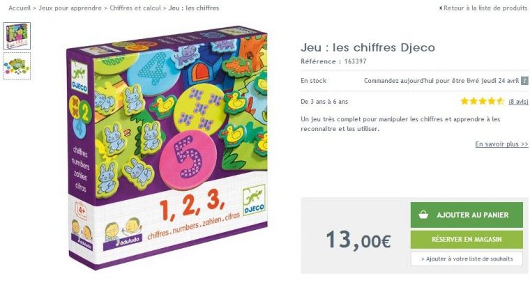 Jeu : Les Chiffres Djeco  Jeux Pour Apprendre, Jeux, Liste De destiné Jeu Pour Mã©Moriser Les Chiffres