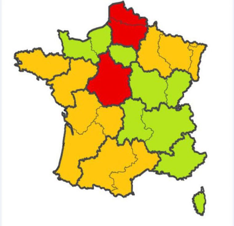 La Carte De France À 13 Régions Adoptée Définitivement Par tout La France Mã©Tropolitaine Has Thirteen Regions.