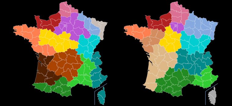 La France À 13 Régions Existait Déjà En 1891, Mais Ce N pour La France Mã©Tropolitaine Has Thirteen Regions.