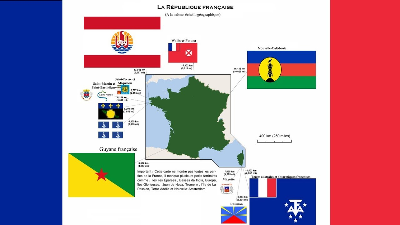 La France D'Outre-Mer - à France D'Outre-Mer Carte