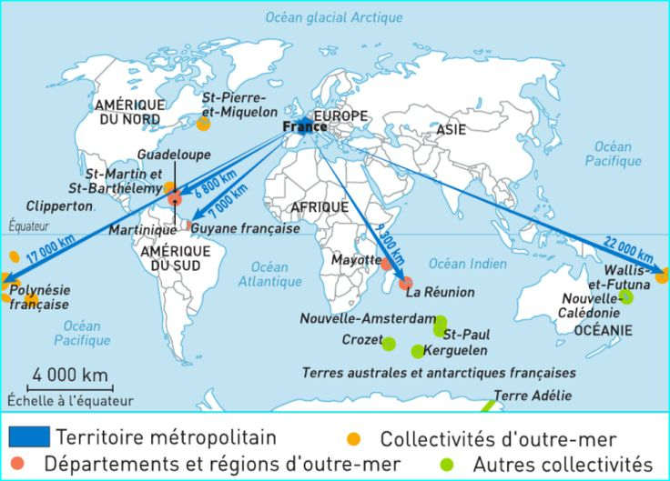 La France D'Outre-Mer  Ocean Indien, France, Calédonie destiné France D&amp;#039;Outre-Mer Carte
