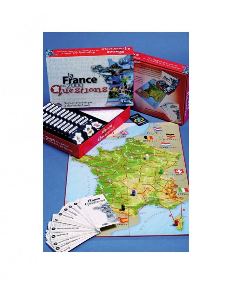 La France En 2000 Questions – Jeux De Société – Matériel dedans Quizz Sur La France Maternelle