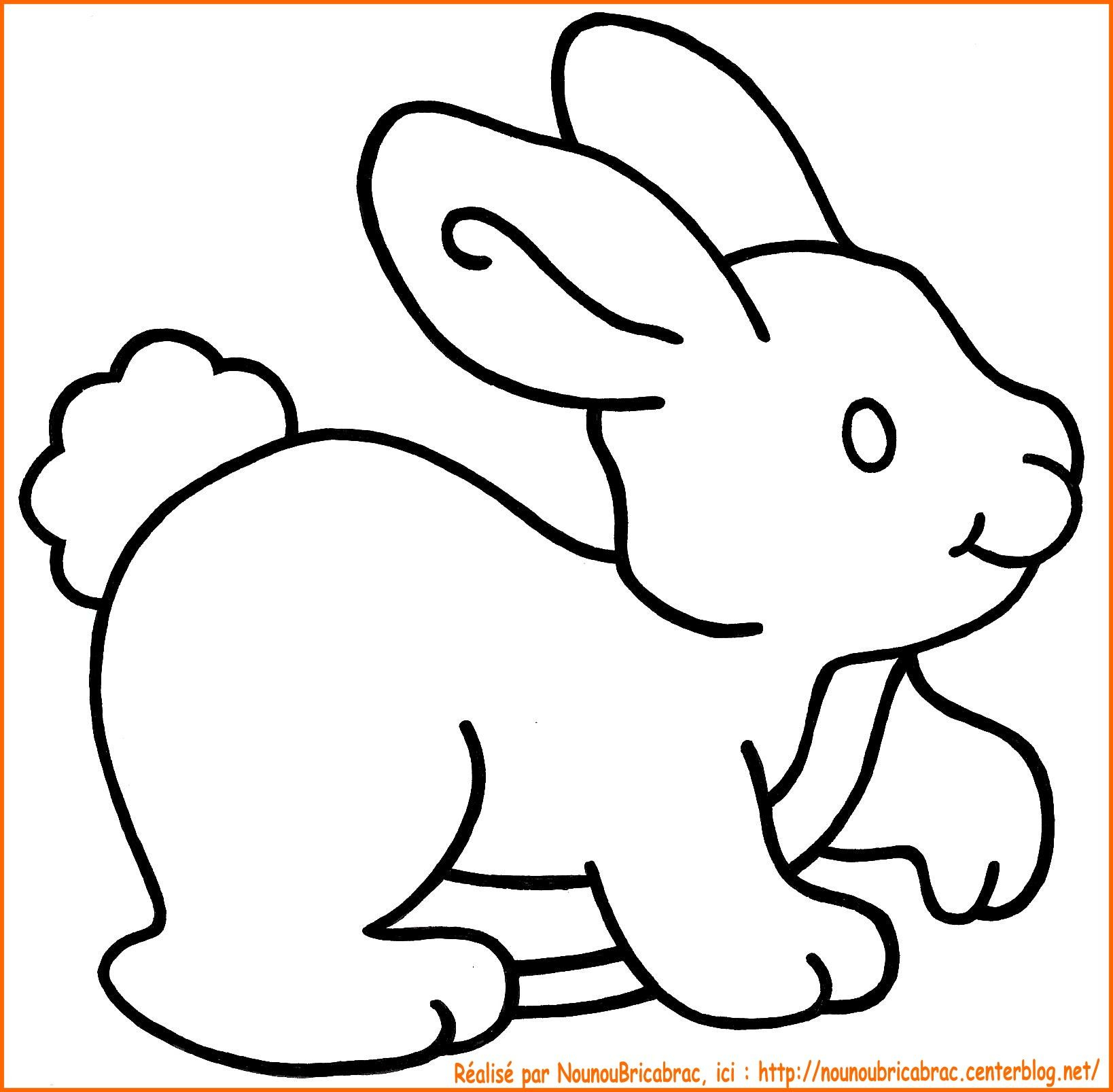 Lapin À Colorier - Dessin De Lapin Facile A Dessiner intérieur Dessin Fantastique Facile A  Faire Pour Imprimer Facilement