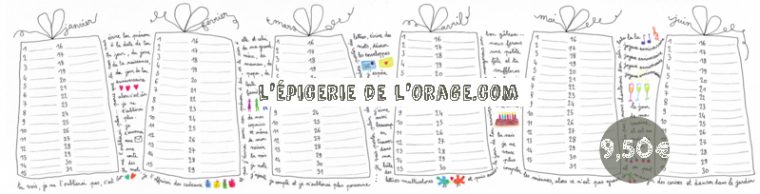 Le Calendrier Des Anniversaires – L'Épicerie De L'Orage concernant Calendrier Des Anniversaires A Imprimer Gratuit