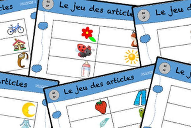 Le Jeu Des Articles (La Classe De Luccia !)  Jeux De pour La Classe De Luccia Tangram 