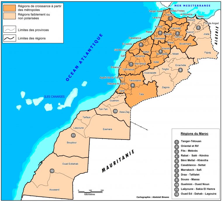 Le Maroc Au Présent – Dynamiques Territoriales Et tout Decoupage Administratif Dugabon