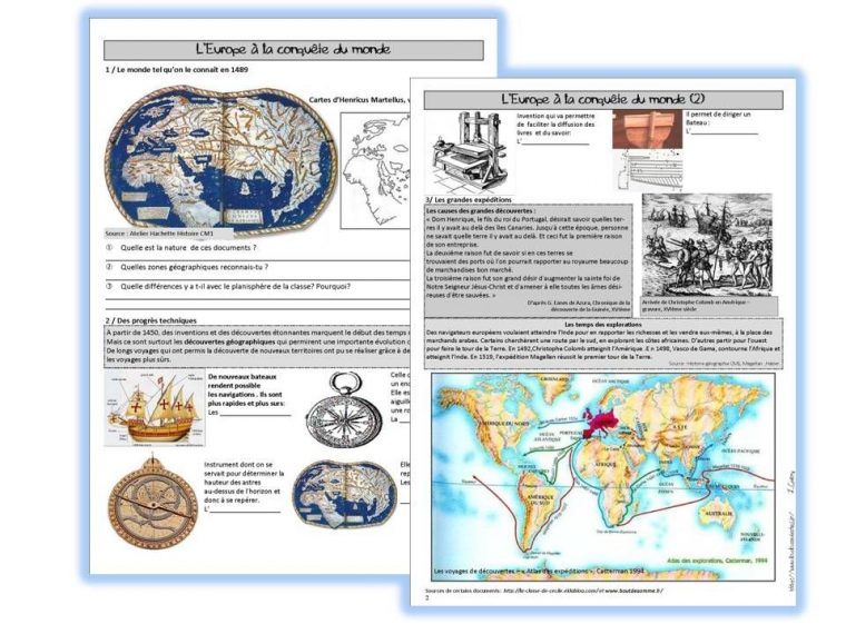 Les Grandes Découvertes – La Classe De Stefany  Histoire intérieur Lecture Entrainement La Classe De Stefany