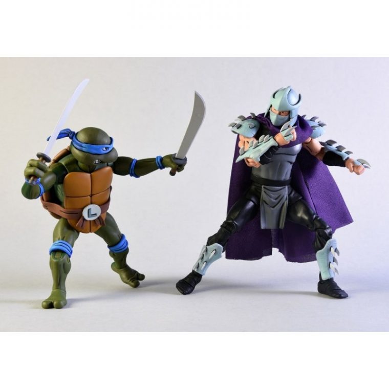 Les Tortues Ninja Pack 2 Figurines Leonardo Vs Shredder 18 Cm pour Pour Tortue Ninja Legends