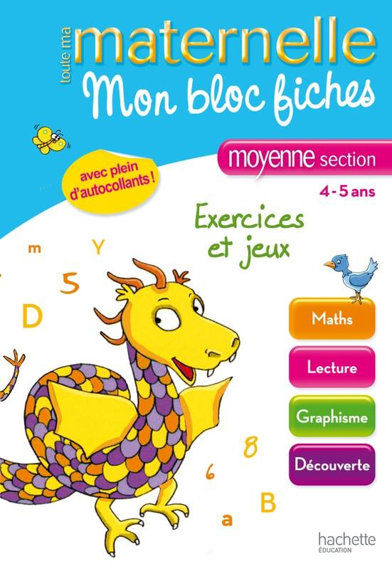 Livre: Toute Ma Maternelle - Mon Bloc Fiches Ms, Guy avec Les Nouvelles Activites De Langue  Moyenne Section Page 44 