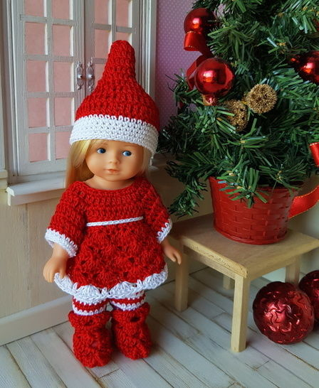 &quot;Lutin De Noël&quot; Patron Crochet Poupée Mini Corolline tout Patron  Surchaussures Lutin Noel