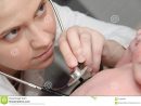Male Baby Gets A Lung Examination By A Nurse With dedans Stethoscopeexamnurse