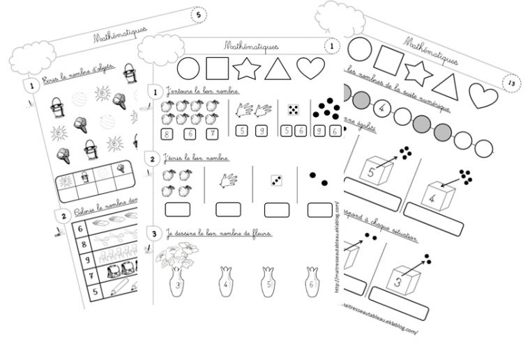 Maths Sans Fichier : Tout Pour La Période 1 – Maitresse à La Classe De Luccia Graphisme Pã©Riode 1