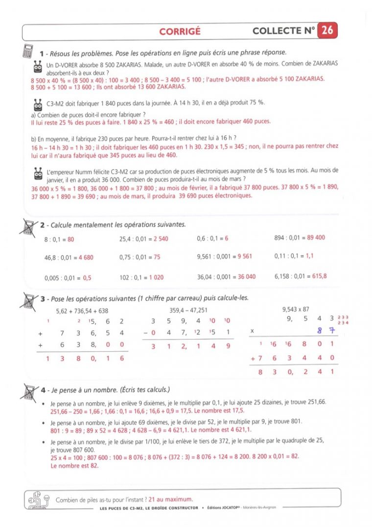 Mercredi 6 Mai 2020 – Plan De Travail Cm2  Blog Des à Maths Exercices Imprimer Cm1 Gratuit 2020 En France