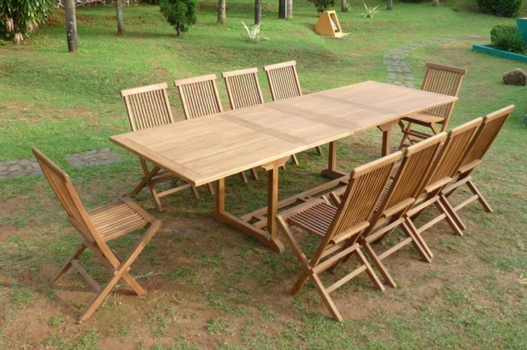 mobilier de jardin teck