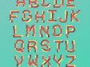 Modèle D'Alphabet Glitch  Télécharger Des Vecteurs dedans Modã¨le Calligraphie Alphabet Gratuit
