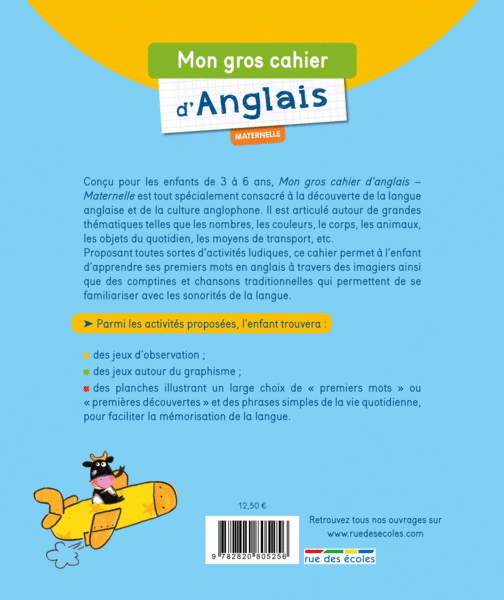 Mon Gros Cahier D&amp;#039;Anglais, Maternelle - Maternelle avec Les Nouvelles Activites De Langue  Moyenne Section Page 44 