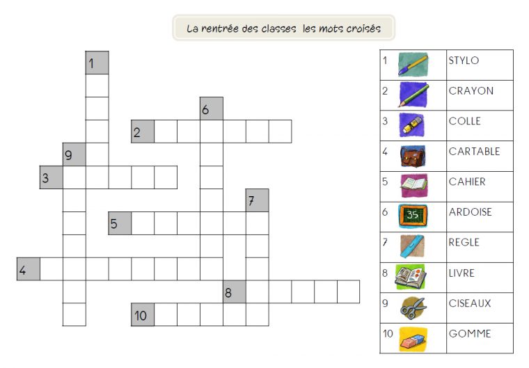 Mots Croisés Gratuits À Imprimer Cycle 3 – Primanyc destiné Jeux De Mots Mots Croisã©S