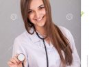 Nurse Holding Stethoscope Stock Photo. Image Of intérieur Stethoscopeexamnurse
