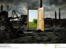 Opened Door. A Portal Between Nature And Ecological intérieur Civilization Vi Demander Urgence Catastrophe