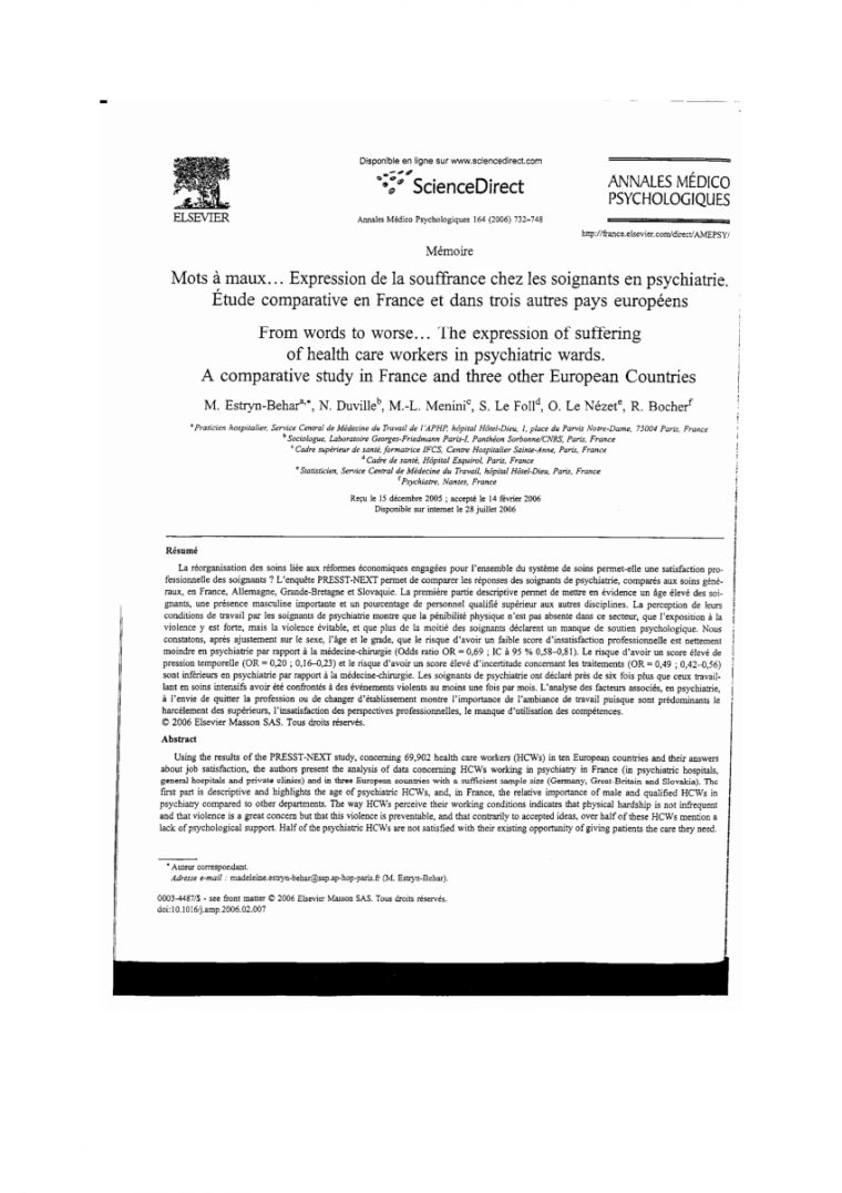 (Pdf) Mots À Maux… Expression De La Souffrance Chez Les encequiconcerne Expression Ã©Crite Chez Zaubette