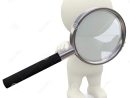 Personne 3D Avec La Loupe Photo Libre De Droits - Image destiné Personnage Blanc 3D Loupe