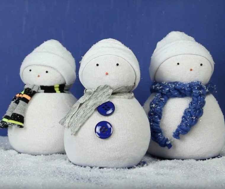 Petit Bonhomme De Neige D'Intérieur Fait Avec Une avec Yeux Pour Bonhomme De Neige