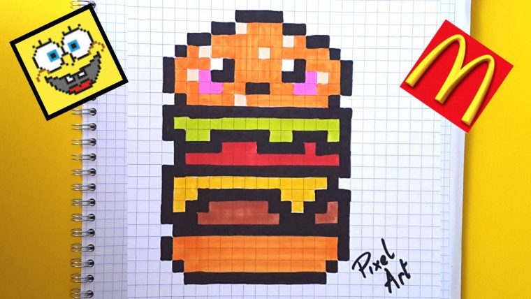 Pin Van Sonia Toussaint Op Pixel Art  Ruitjespapier avec Dessin Quadrillage Fortnite