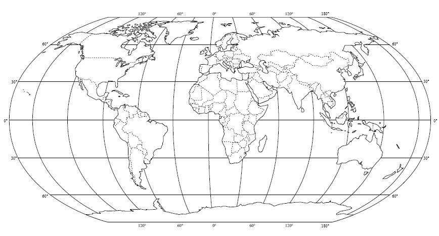 Planisphère Vierge À Imprimer - Cartes Du Monde dedans Carte Des Continents Avec Pays A Imprimer 