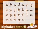 Pochoir Alphabet N.2 - Pochoir Lettres Minuscules. Pochoir concernant Lettre En Minuscule