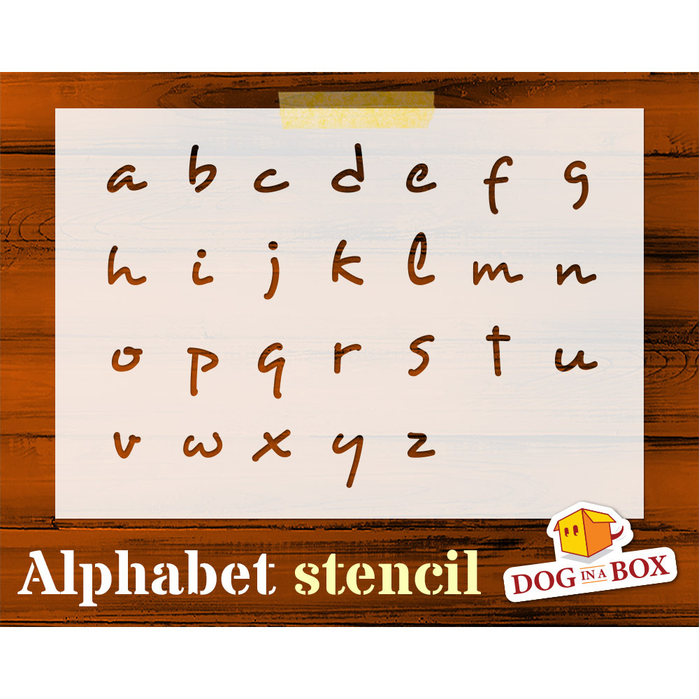 Pochoir Alphabet N.2 - Pochoir Lettres Minuscules. Pochoir concernant Lettre En Minuscule 