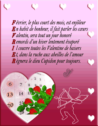 Poeme St Valentin intérieur Mots Croises De La St-Valentin 